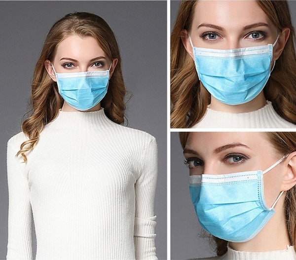 Disposable 3-Ply Face Masks